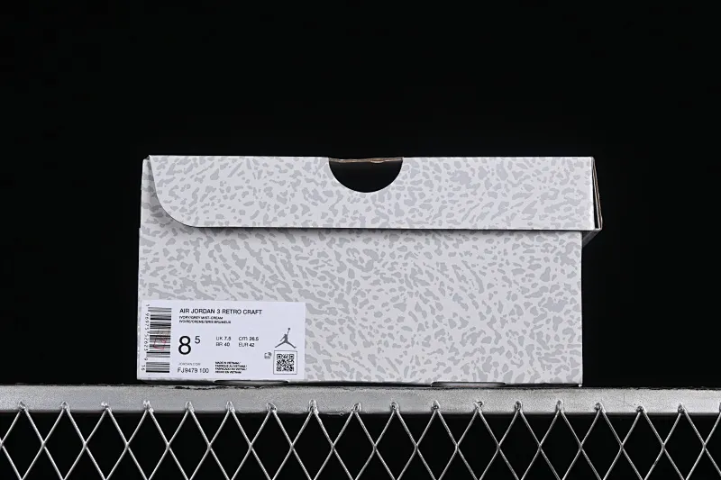 All categories Air Jordan Jordan series basketball shoes Air Jordan 3 C version Air Jordan 3 "Craft Ivory" AJ3 Joe 3 ivory white full first layer FJ9479-100